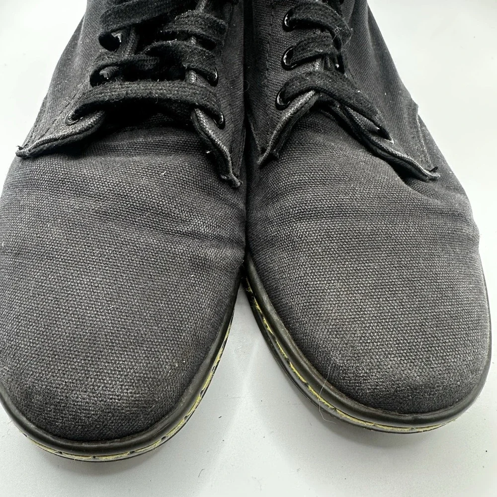 Dr. Martens Alfie Boot Mens Size 8 Women's Size 9 Black Canvas Doc Air Wair Shoe